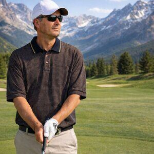 Docker's Golf Polo Shirt Men's XL Short Sleeve 100% Cotton Full Swing Fit NWT